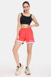 Rosaline Zest Easy Movement Shorts - Poppy Red — thumbnail 4